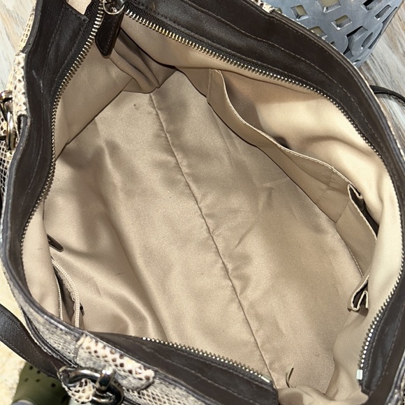 Coach Park Python Leather Carryall - Picture 4 of 11